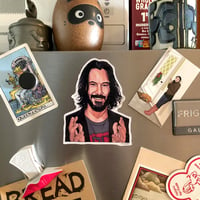 Image 4 of Keanu FRIDGE MAGNET!