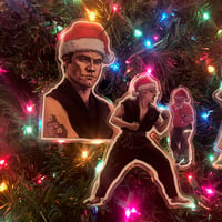 Image 3 of KARATE KICK Christmas Ornament 5 Pack COMBO!