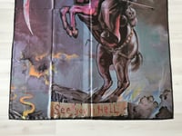 Image 2 of GRIM REAPER - See you in hell Flag (cloth poster Banner tapestry) Heavy metal NWOBHM