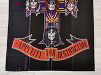 Image 2 of GUNS N ROSES - Appetite for destruction Flag (cloth poster Banner tapestry) Heavy metal Slash Axl