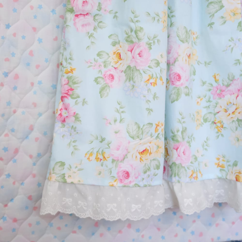 Ribbon Dress: Floral Blue