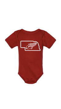 NE Corn Infant Onesie Red