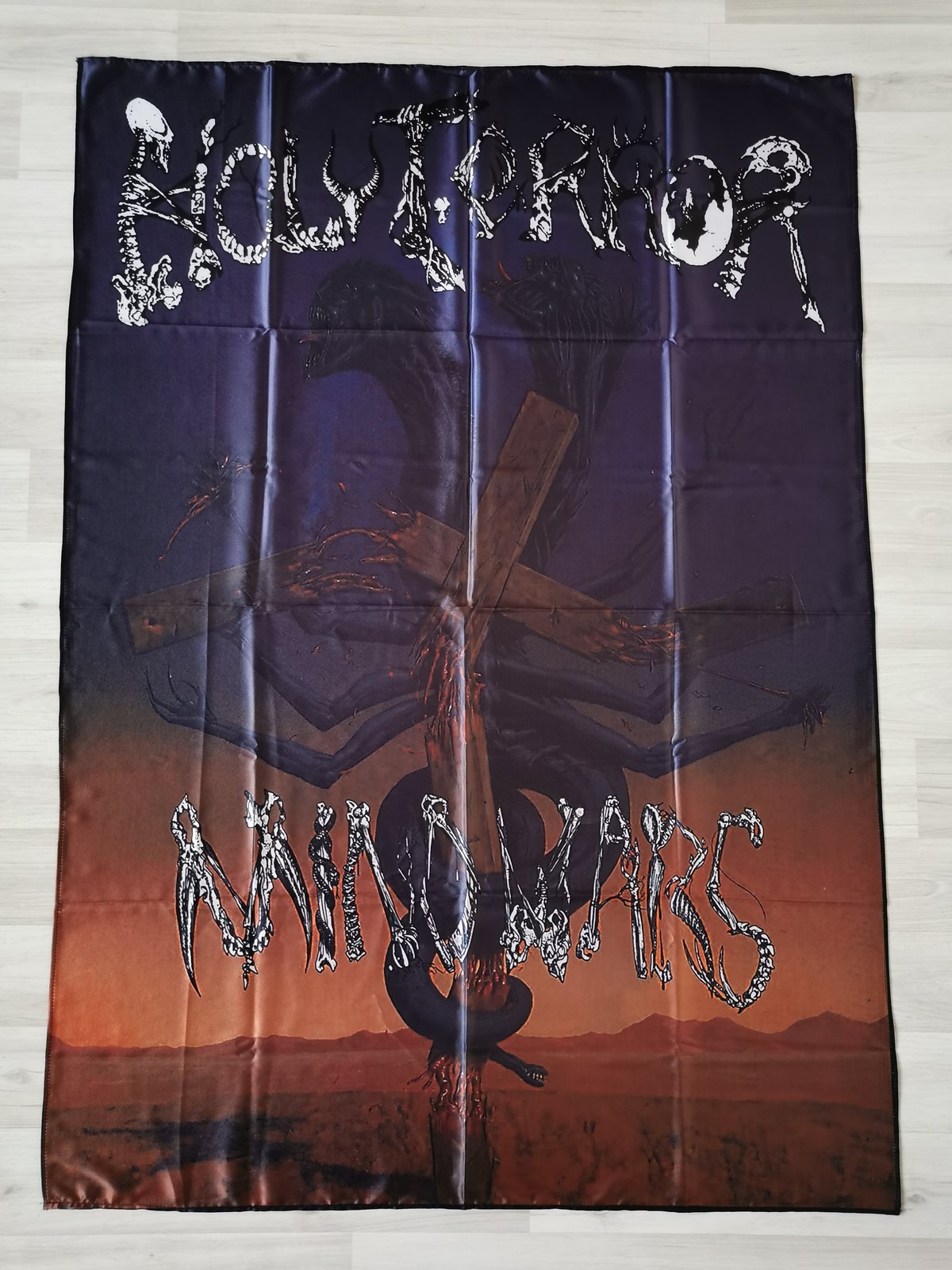 HOLY TERROR - Mind wars Flag (cloth poster Banner tapestry