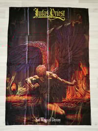 Image 1 of JUDAS PRIEST - Sad wings of destiny Flag (cloth poster Banner tapestry) Heavy metal NWOBHM