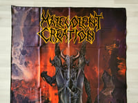 Image 2 of MALEVOLENT CREATION - The ten commandments Flag (cloth poster Banner tapestry) Death metal