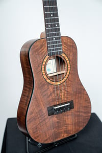 Image 3 of Windward Ukuleles Custom Walnut Tenor Bellshape