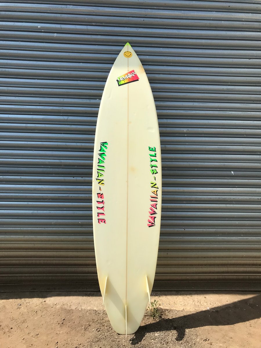 Hawaiian Style 7'2 vintage thruster surfboard | Lowbrow Surf Hawaiian Style 7'2 vintage thruster surfboard | Lowbrow Surf