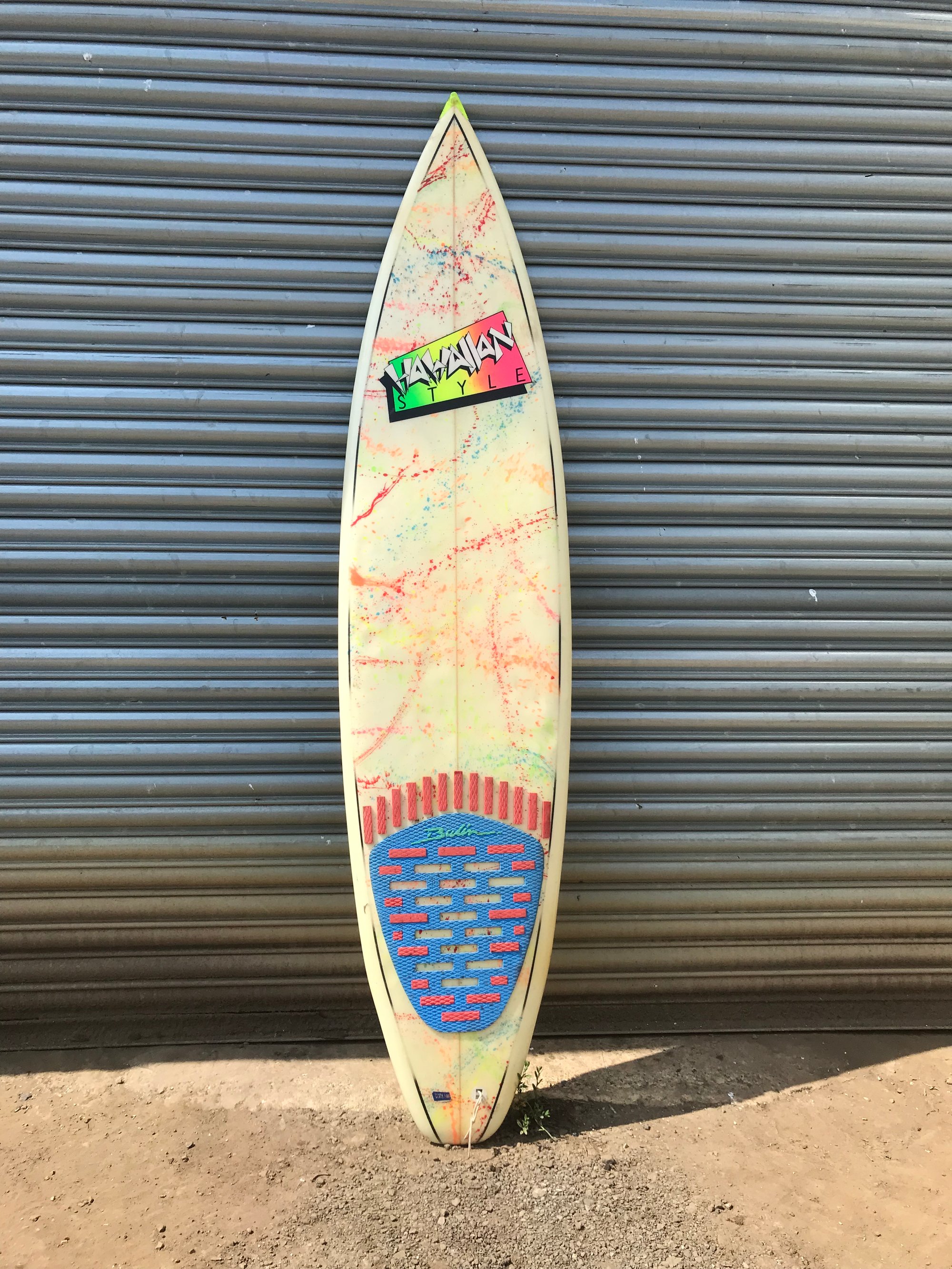 Hawaiian Style 7'2 vintage thruster surfboard | Lowbrow Surf Hawaiian Style 7'2 vintage thruster surfboard | Lowbrow Surf