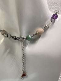 Image 3 of Serene Sparkle | Multi gemstone handmade bead necklace
