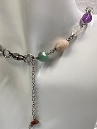 Image 4 of Serene Sparkle | Multi gemstone handmade bead necklace