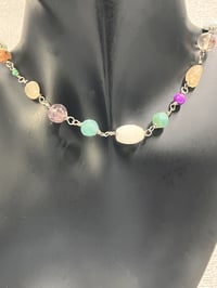 Image 5 of Serene Sparkle | Multi gemstone handmade bead necklace