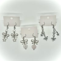 silver earrings