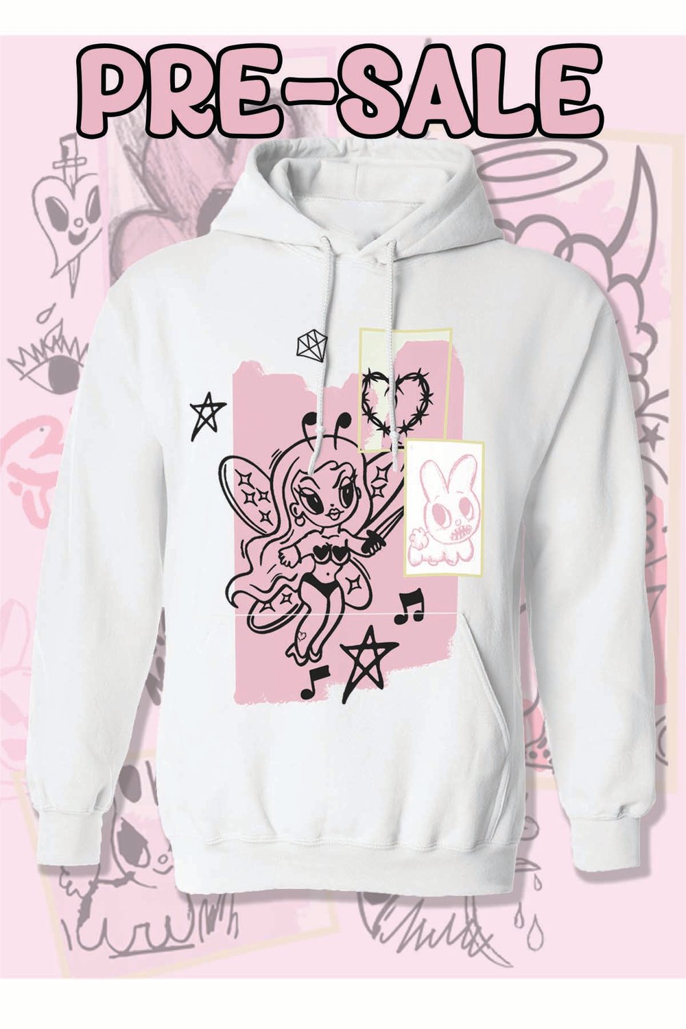 Image of Pre-Order Bichota Season Fairy Hoodie - White  