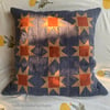 Nine Star Quilted Cushion Linen ~made to order