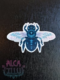 Image 2 of Carpenter Bee - Black Bee - 3" Vinyl Sticker