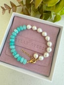 Image 2 of Multi-Gem and Pearl Bracelet