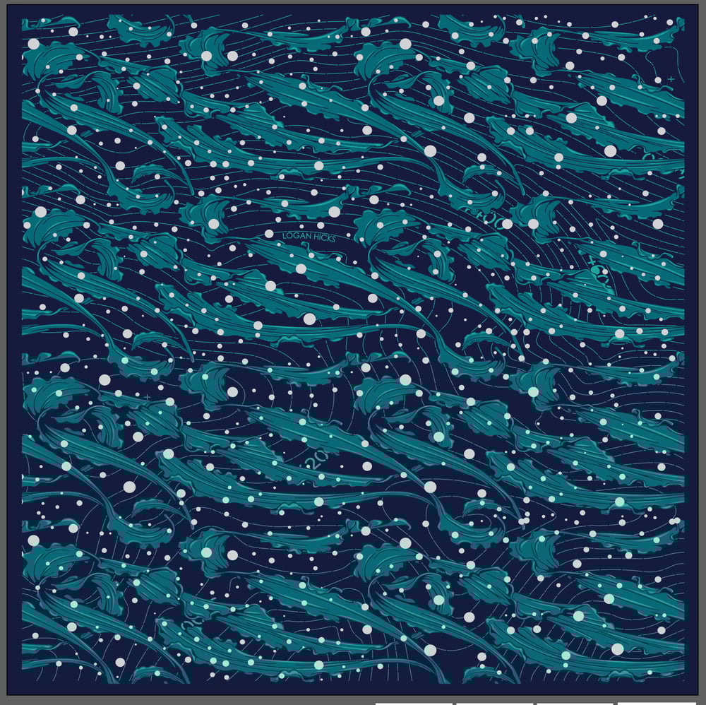Image of Bandana - Kelp and Bubbles 