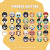 Pinback Buttons [Multi Fandoms]