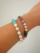 Image 3 of Multi-Gem and Pearl Bracelet