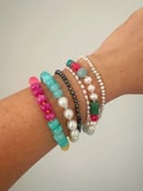 Image 5 of Multi-Gem and Pearl Bracelet