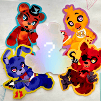 Image 4 of FNAF 1 Stickers Gacha // 3"