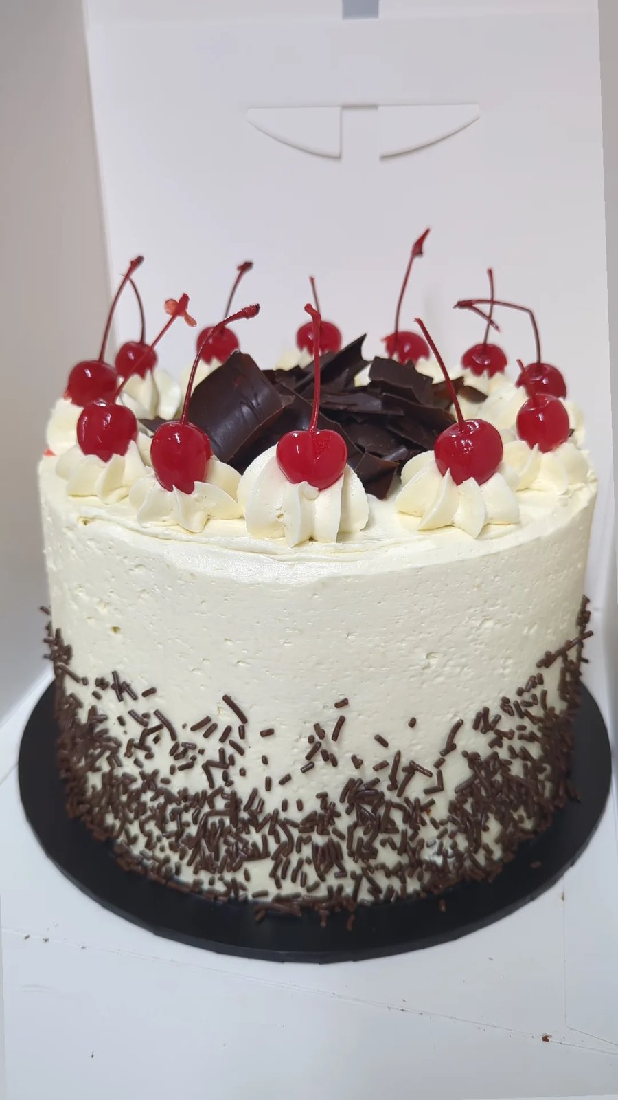 Image of Black Forest celebration cake 8 inch 