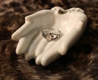 Image 3 of Vintage Sterling Silver & Mother of Pearl Ring