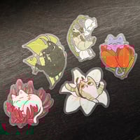 Image 1 of flower cat sticker