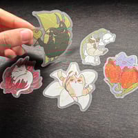 Image 2 of flower cat sticker