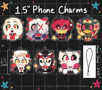 Image 5 of Hazbin Hotel Phone Charms // 1.5"