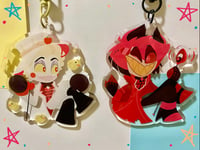 Image 4 of Hazbin Hotel Keychains // 3"