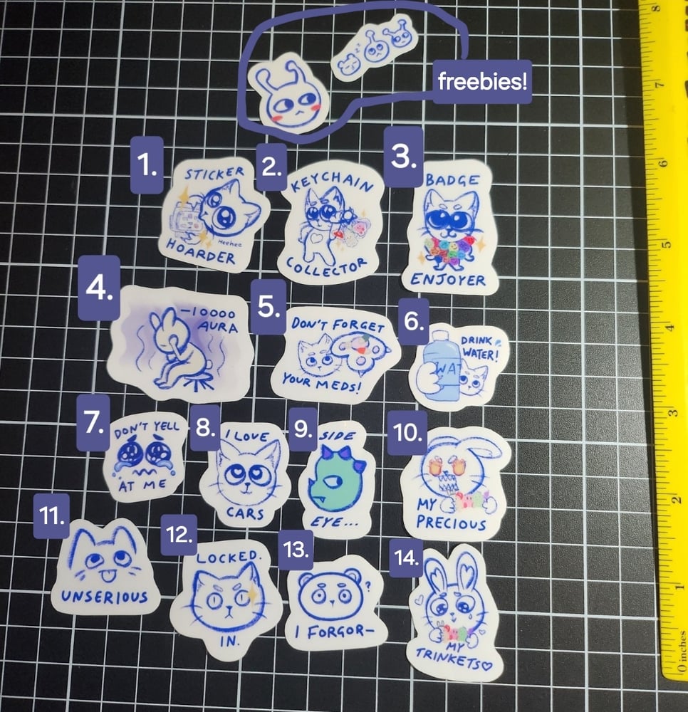 Image of Daily Life stickers (Smaller size)