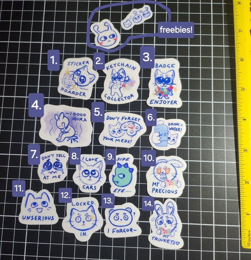 Image of Daily Life stickers (Smaller size)