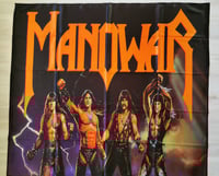 Image 2 of MANOWAR - Fighting the world Flag (cloth poster Banner tapestry) Heavy Power metal