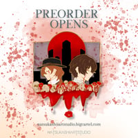 Image 3 of [PREORDER] SKK: Tears & Camellias Enamel Pin