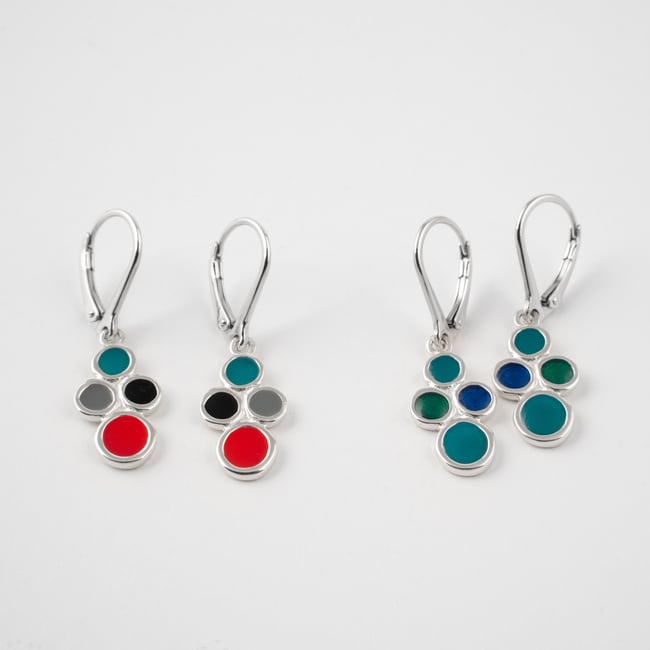 Bubble Silver Earrings