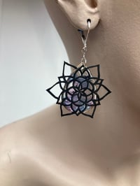 Image 8 of Meditation Mandala ‘Stained Glass’ earrings 