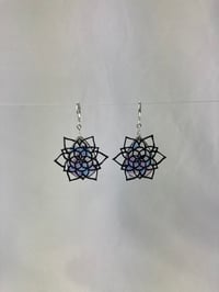 Image 9 of Meditation Mandala ‘Stained Glass’ earrings 