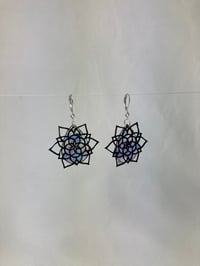 Image 10 of Meditation Mandala ‘Stained Glass’ earrings 