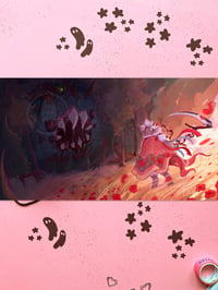 Image 4 of Desk Playmat - Lamb vs Leshy | Cult of the Lamb