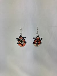 Image 9 of Inter-dimensional Traveler ‘Stained Glass’ Earrings