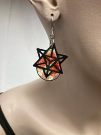 Image 7 of Inter-dimensional Traveler ‘Stained Glass’ Earrings