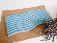 Image 2 of Plaster stand white-blue wave