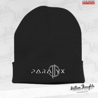 BLACK "PARALLYX" BEANIE