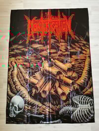 Image 1 of MORTIFICATION - Scrolls of the Megilloth Flag (cloth poster Banner tapestry) Death metal