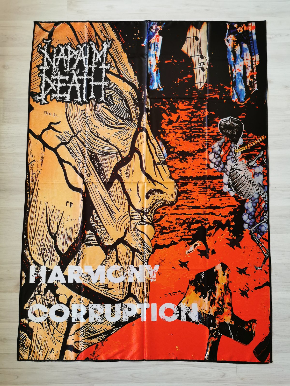 NAPALM DEATH - Harmony corruption Flag (cloth poster Banner