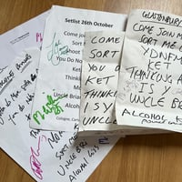Image 1 of Signed setlist 