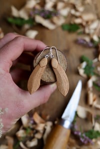 Image 2 of Maple/Sycamore Seed ~ Earrings 