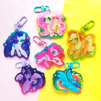 Image 2 of My Little Pony Friendship is Magic Gen 4 Colourful Acrylic Keychains