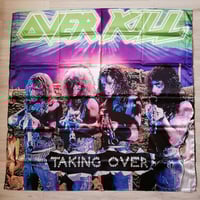 Image 1 of BENEDICTION - Taking over Flag 3' x 3' (cloth poster Banner tapestry) Thrash metal